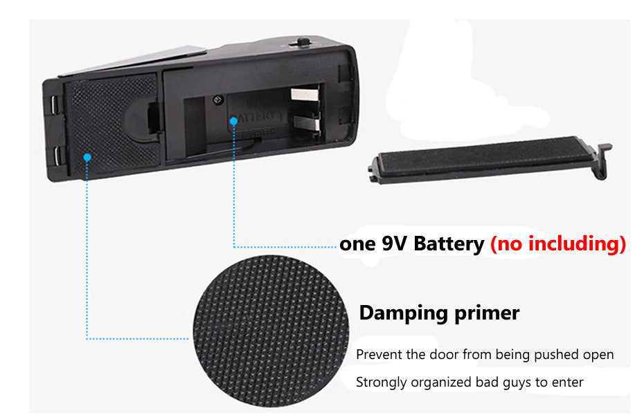 Portable Electronic Alarm Door Stopper