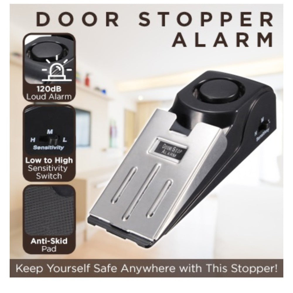 Portable Electronic Alarm Door Stopper