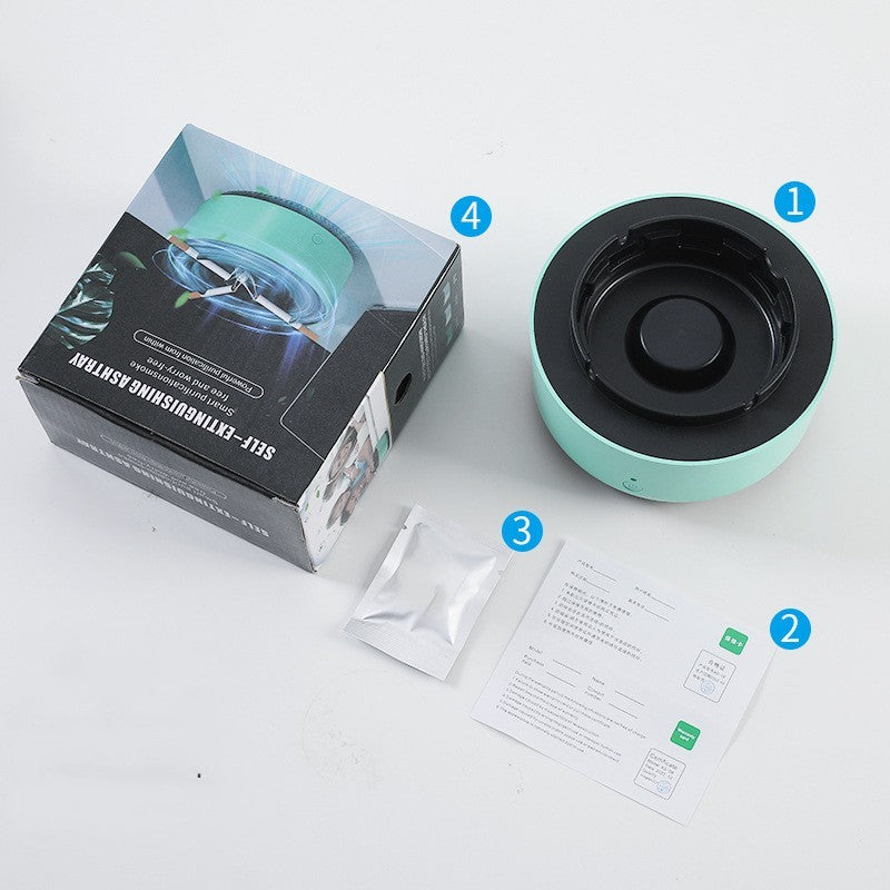 Smokeless Portable Ashtray with Air Purifier