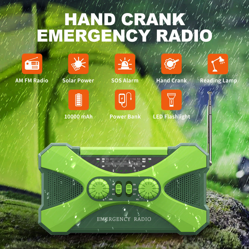 Hand Crank Portable Radio with AM-FM-NOAA Emergency
