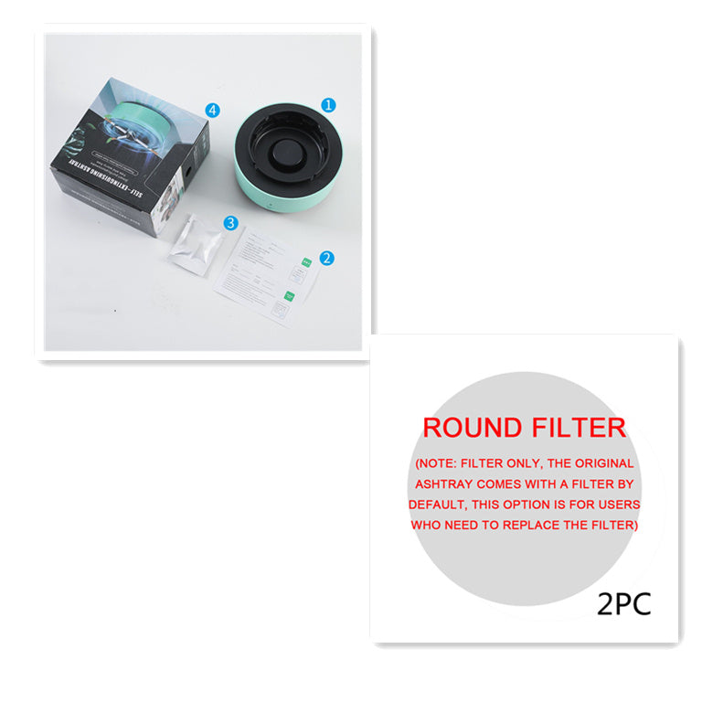 Smokeless Portable Ashtray with Air Purifier
