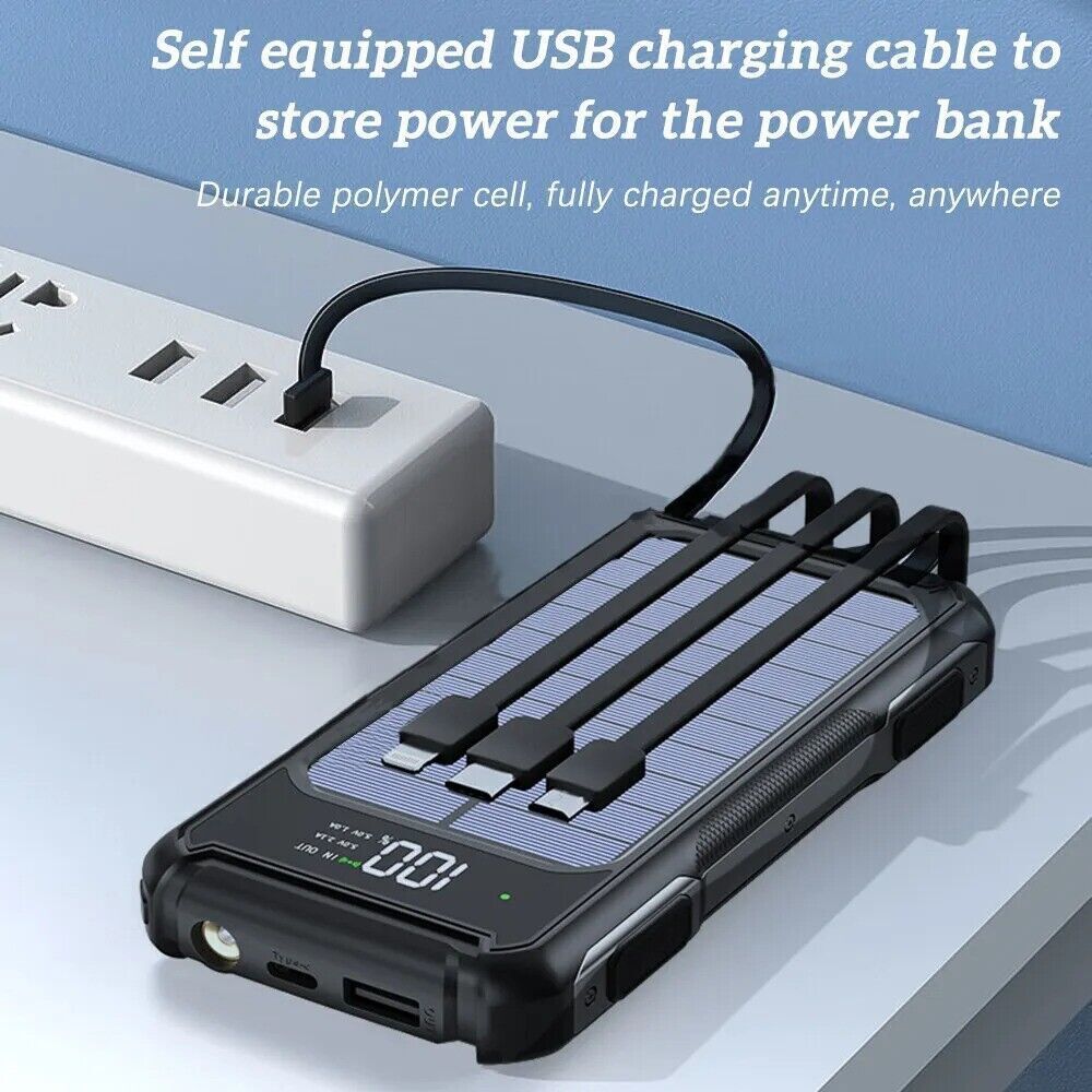Solar Power Bank Charger for Cell Phone