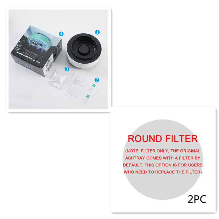 Smokeless Portable Ashtray with Air Purifier