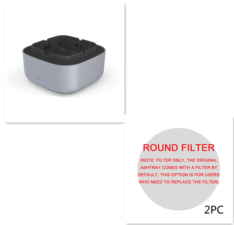 Smokeless Portable Ashtray with Air Purifier