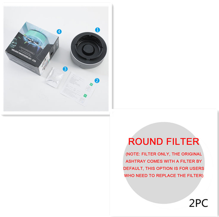 Smokeless Portable Ashtray with Air Purifier