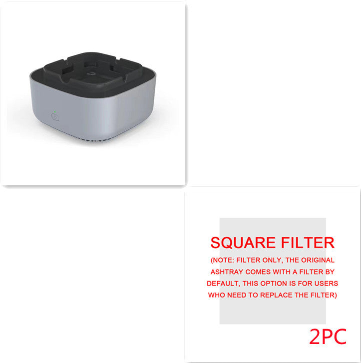 Smokeless Portable Ashtray with Air Purifier