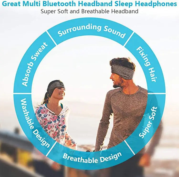 Bluetooth Sleeping Headband with Headphones