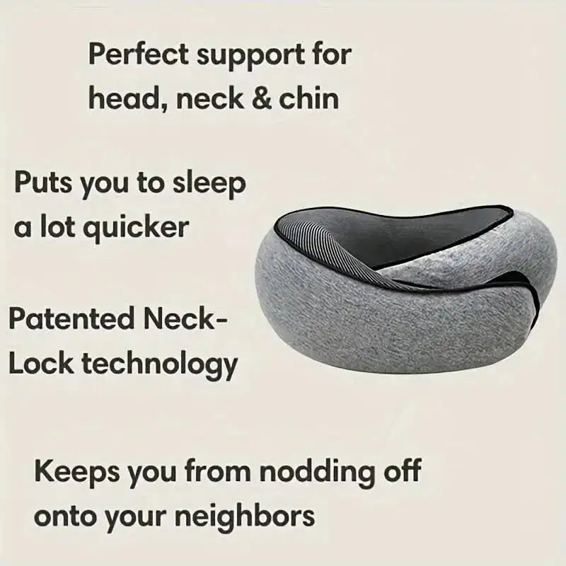 Memory Foam U-Shaped Travel Neck Pillow