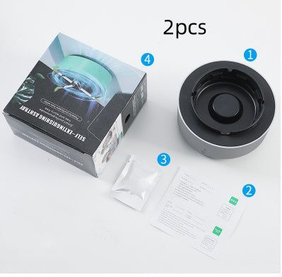 Smokeless Portable Ashtray with Air Purifier