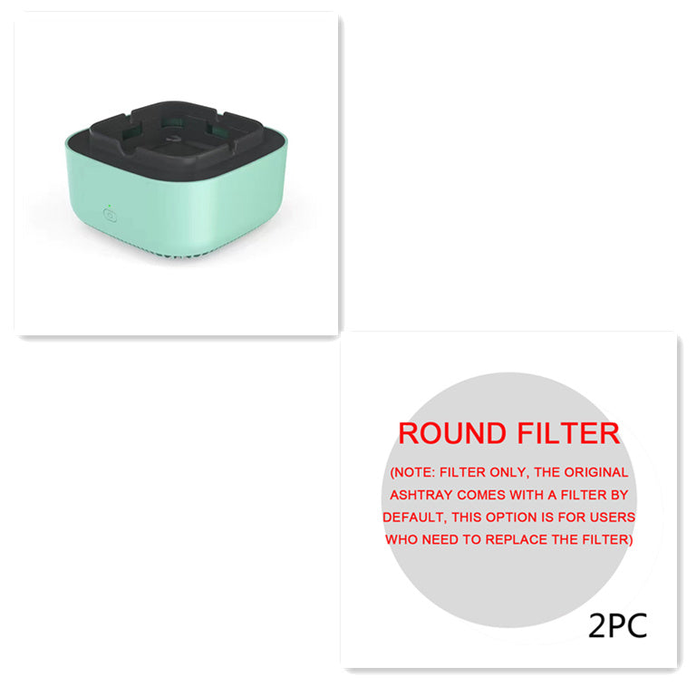 Smokeless Portable Ashtray with Air Purifier
