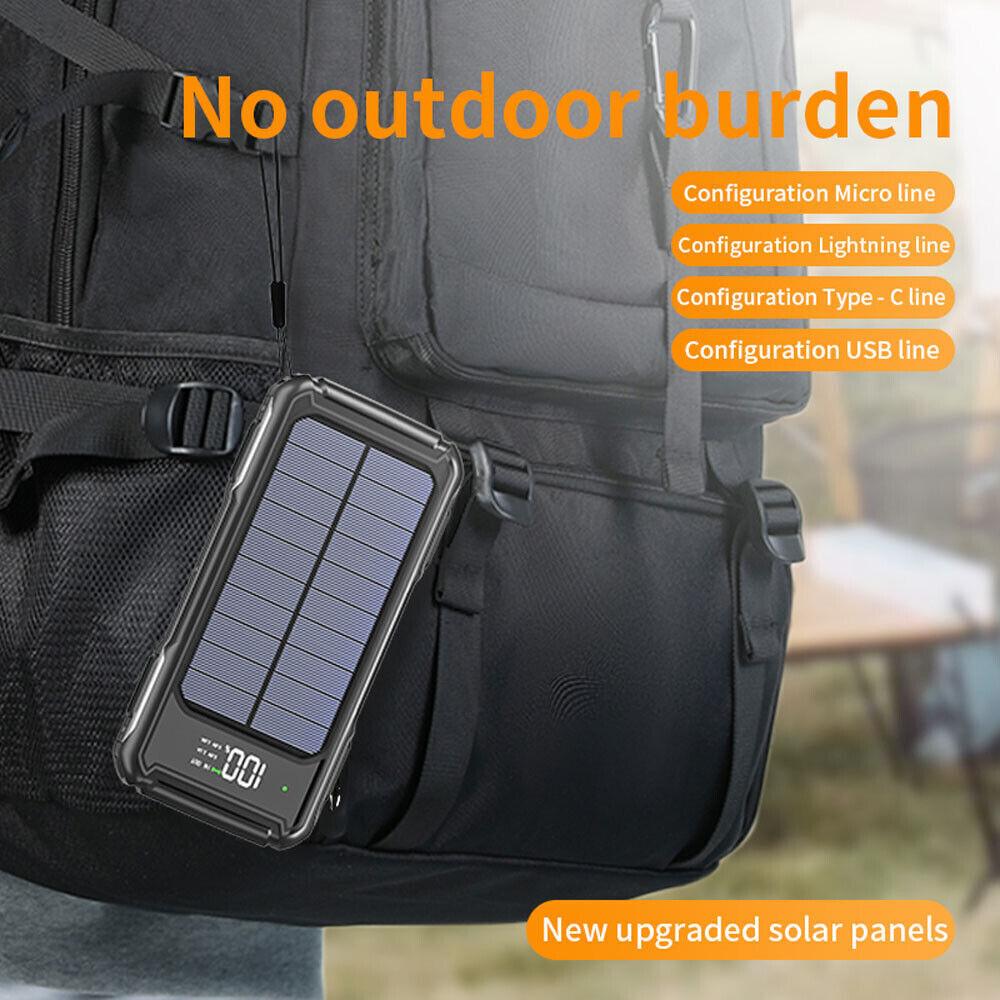Solar Power Bank Charger for Cell Phone