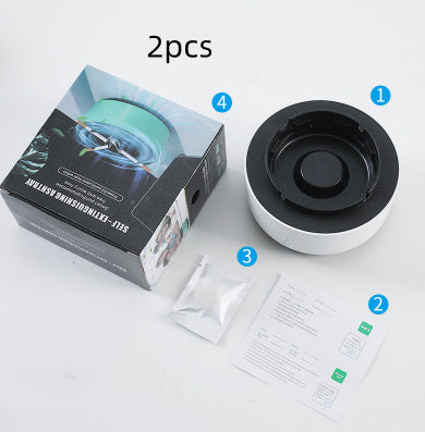 Smokeless Portable Ashtray with Air Purifier