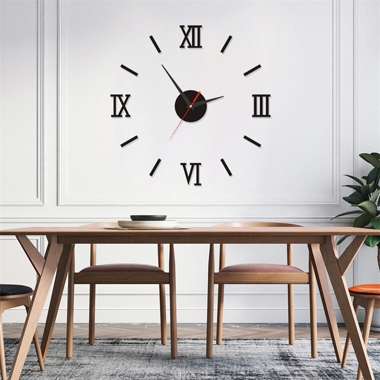 Luminous Frameless Large Wall Clock Perfect for Anyroom