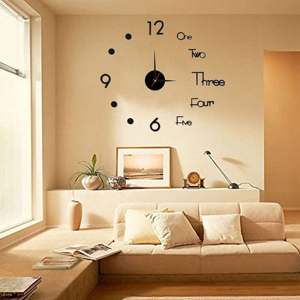 Luminous Frameless Large Wall Clock Perfect for Anyroom