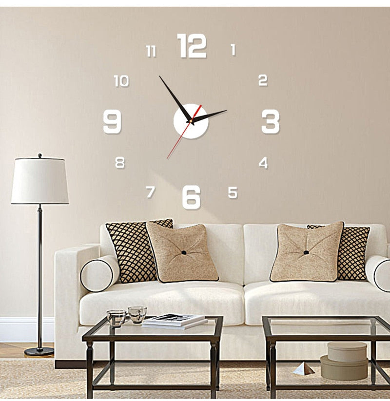 Luminous Frameless Large Wall Clock Perfect for Anyroom